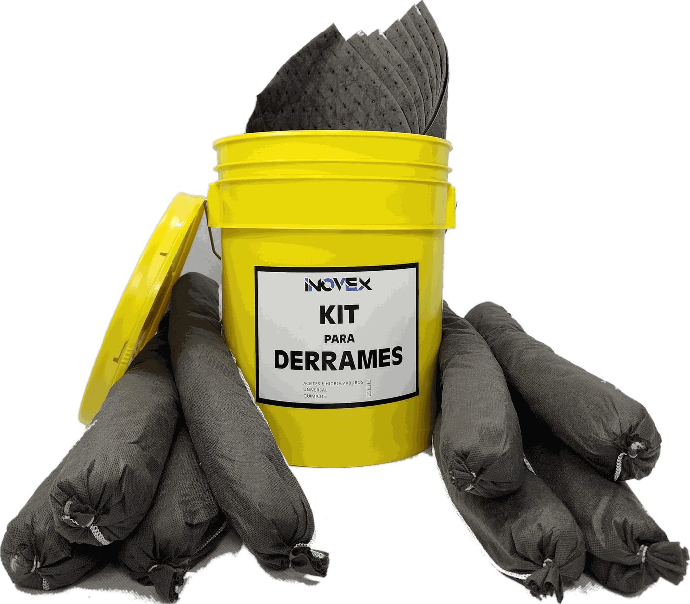 Kit antiderrames INOVEX en cubeta